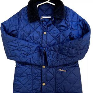 Blue Barbour Kids Liddlesdale Quilted Jacket Size S (6) EUC
